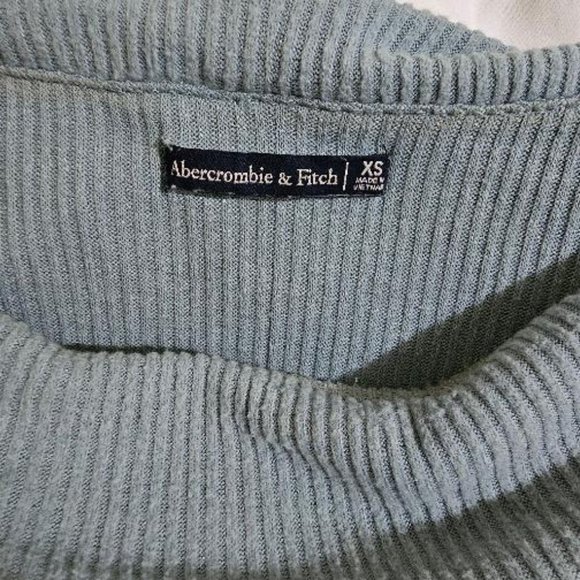 Abercrombie & Fitch Teal Off Shoulder Top - Picture 8 of 9